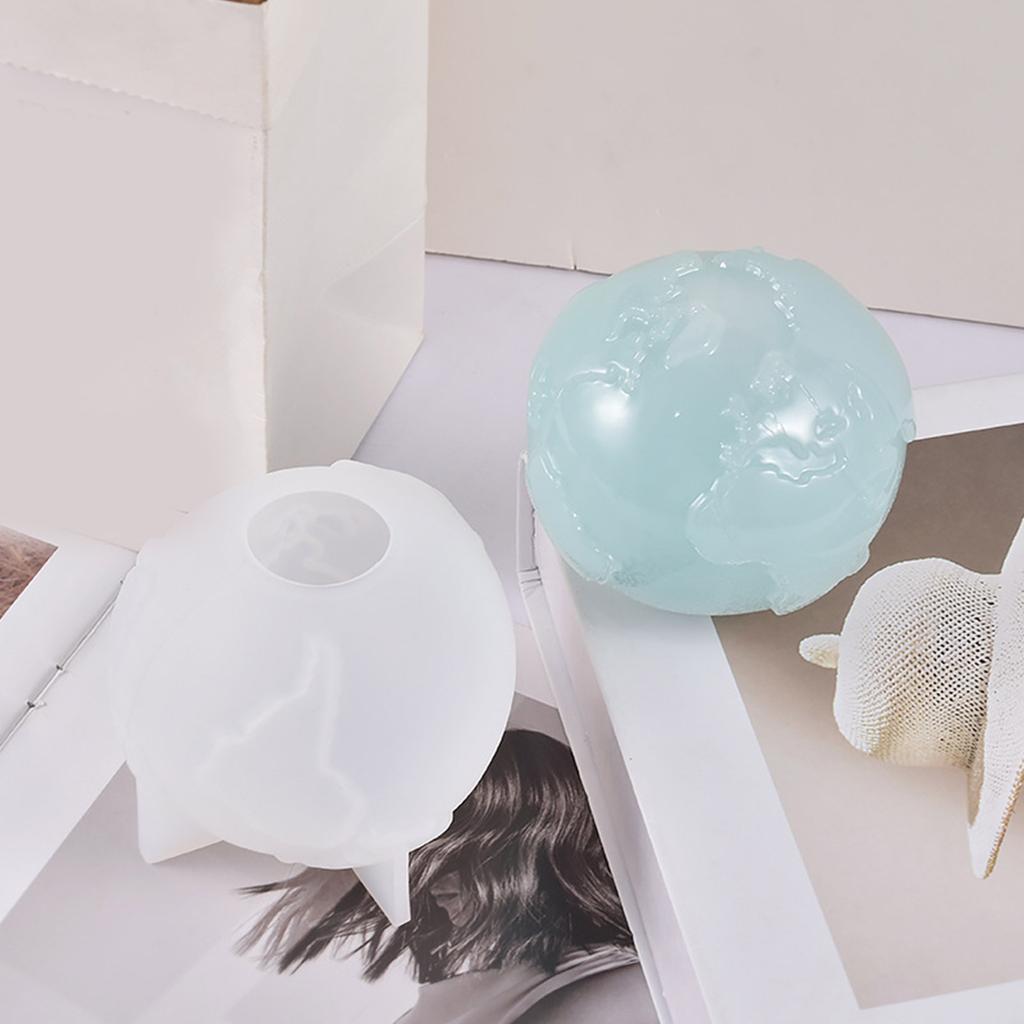 Силиконовая форма "Глобус" для литья смолы Земля Свеча Силиконовая форма для изготовления свечей