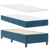 Box Spring Bed with Headboard Dark Blue 80 x 200 cm Velvet