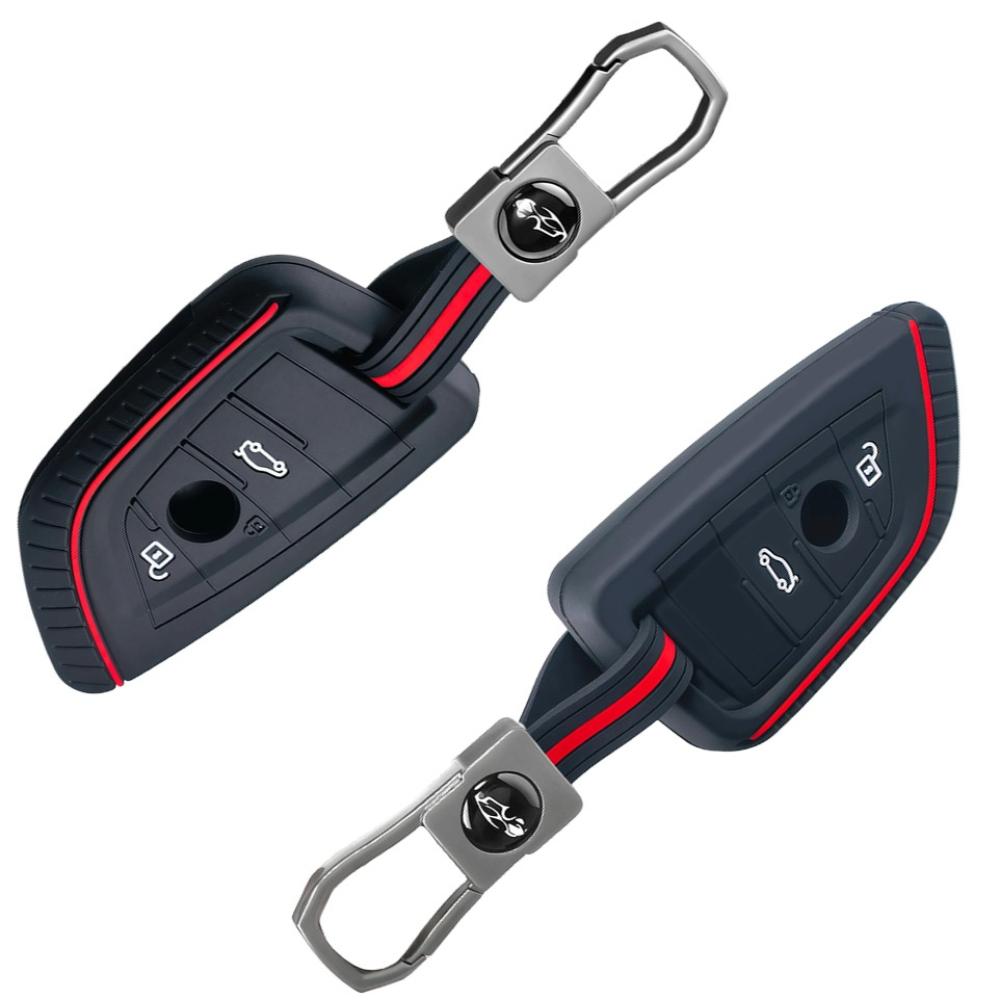 Silicone Car Remote Key Case Cover Shell Fob For BMW X1 X3 X4 X5 X6 F15 F16 G30 G20 3 5 7 Series G01 G02 G05 G11 G32 F48 F39