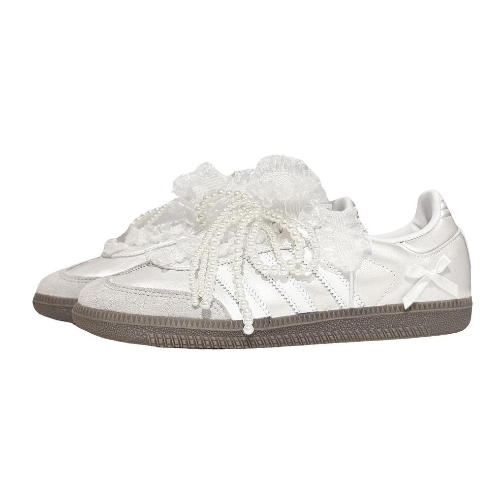 adidas Оригинальные кеды SAMBA OG Низкие Skateboard Shoes Унисекс Белые B75806(Команда49-)