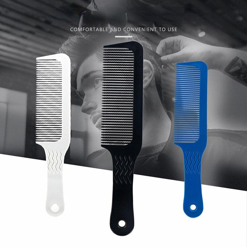 Professional Flat Head Cut Comb Anti-static Hair Cut Comb Wide Tooth Men Hair Cut Brush Salon Barber Hair Clipper Accessories