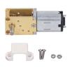 DC 12V Worm Gear Motor Low Speed Single Shaft Micro Brushed Reduction Motor with Fixed Seat 1218‑N20 136RPM 1:118