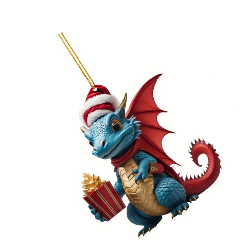 Праздничное украшение «Дракон» Уникальная подвеска на елку, украшение для подвешивания на сумку для праздничного декора, подарок на Новый год 2024
