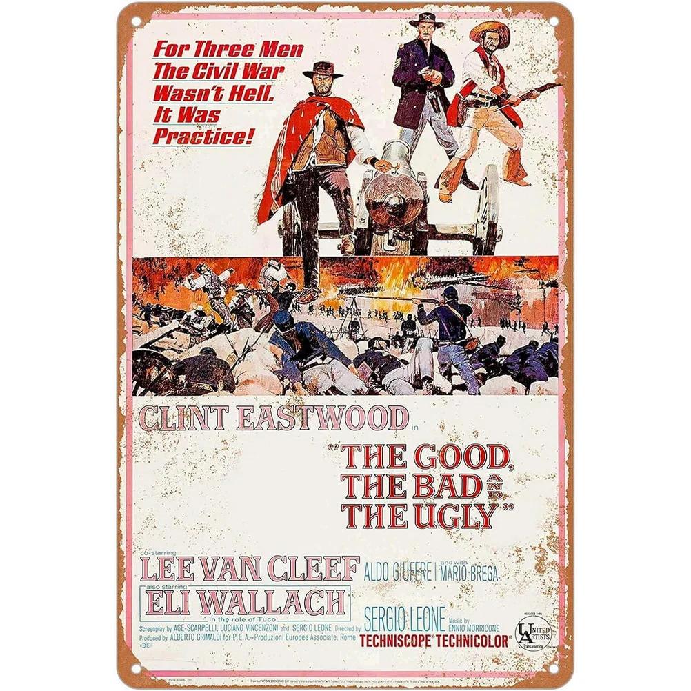 Classic Movie Metal Tin Signs Vintage Wall Art Urban Cowboys Dahmer Rocky Movie Posters for Home Cafe Bars Pubs Film Decoration