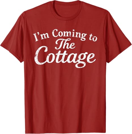 RoUnisexce Hockey Couple Unisex Women Im Coming To The Cottage TShirt Y2k Letters Printed Sayings Tee Novelty Gift Short Sleeve Tops
