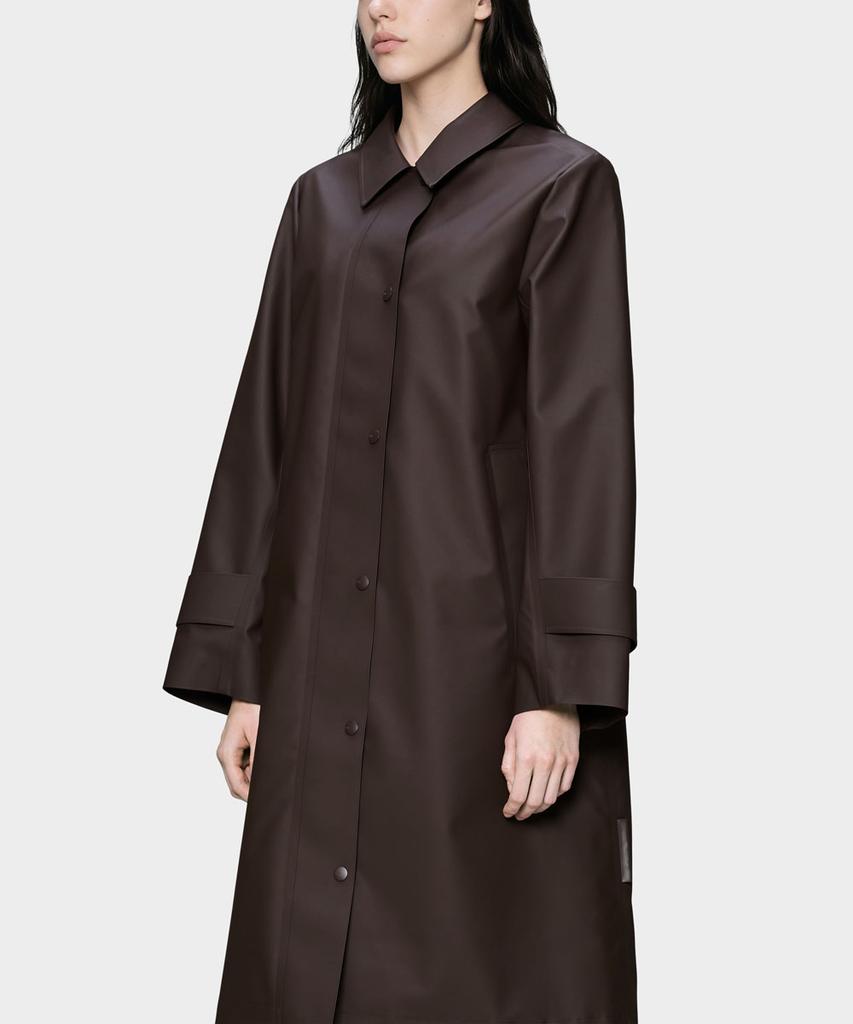 RAINS Nara Women'S Long Jacket - Bark