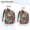 Модный рюкзак-коллаж с Гоку, легкий, для старшей школы, работы, Daypack DBZ для мужчин, женщин, сумка через плечо для ноутбука