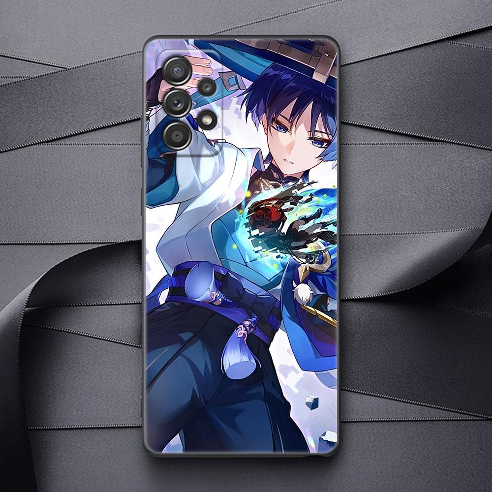 Чехол Scaramouche Genshin Impact для Samsung Galaxy A23 Чехол Galaxy A13 A21s A24 A22 A14 A23 A11 A12 A03 A04s A01 A02 Чехол для телефона