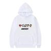 Disney Mickey Mouse Pattern Woman Fleece Casual Loose Black Autumn Tops Clothes Pullovers Ladies Cheap Hoodies Men Sweatshirts