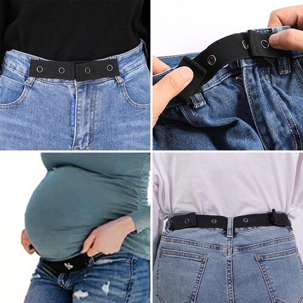 Without Buckle For Women For Men Easy Belts No Hassle Belt Elastic Belts Pants Waist Extension Belt