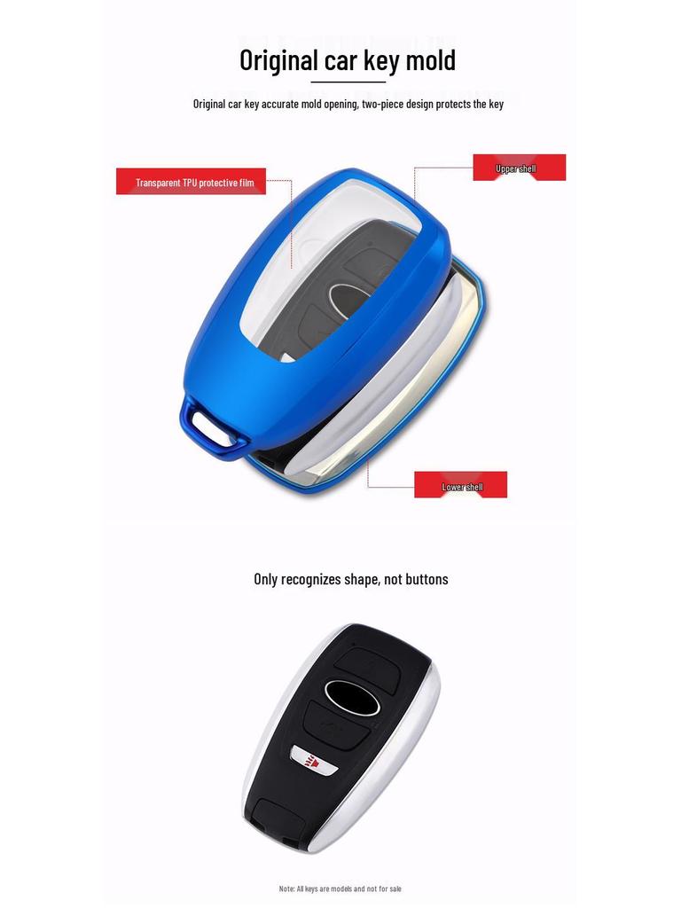 KAKTUS TPU Soft Rubber Car Key Cover for Subaru
