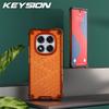 KEYSION Противоударный чехол для Redmi Note 14 4G 14 Pro+ 5G Силиконовый+ПК Прозрачный сотовый чехол для телефона Redmi Note 14 Pro 5G