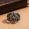 Heavy Industry Fengtai Men's Pentagram Ring, Atmospheric and Powerful, Creative and Punk Fashion