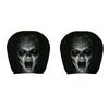 2PCS Full Coverage Ghost Car Pillowcase Stain-Proof Seat Headrest Protectors  Family Road Trips