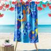 Vibrant Soccer Ball Bursts Print Beach Towel, Quick Drying, Suitable for Travel, Outdoor Sports, Jogging, the Beach and Swimming, Gift