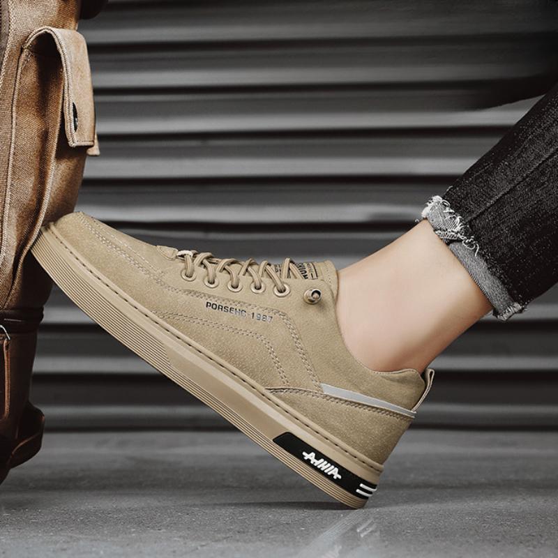 Мужская спортивная обувь, модная повседневная кожаная обувь для мужчин, удобная вулканизированная обувь на толстой подошве, высококачественная легкая мужская обувь