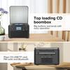 Портативный CD-плеер со встроенными динамиками и Bluetooth, маленький перезаряжаемый CD-плеер с USB, MP3 и FM-радио