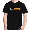 Software Developer Programmer Geek T-Shirt Short Sleeve Unisex Casual Coding Humor Streetwear N
