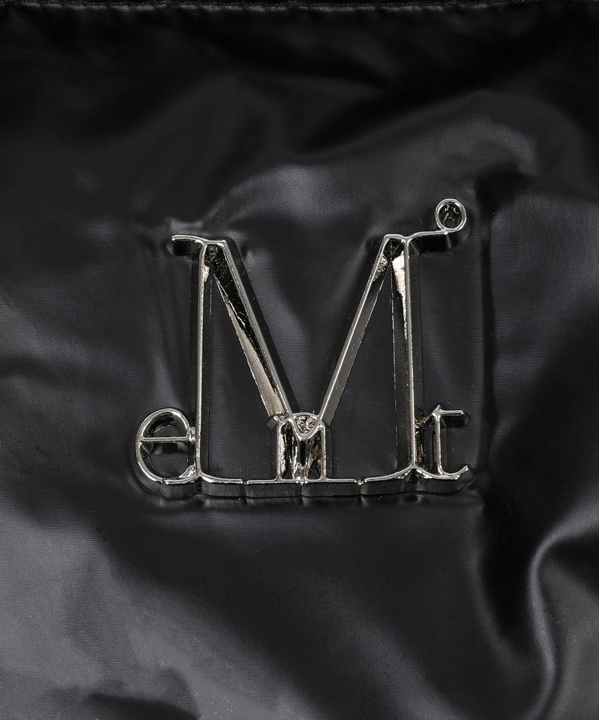 MUCENT Radien Metal Logo High-Neck Glossy Crop Padded Jacket (2 Colors)