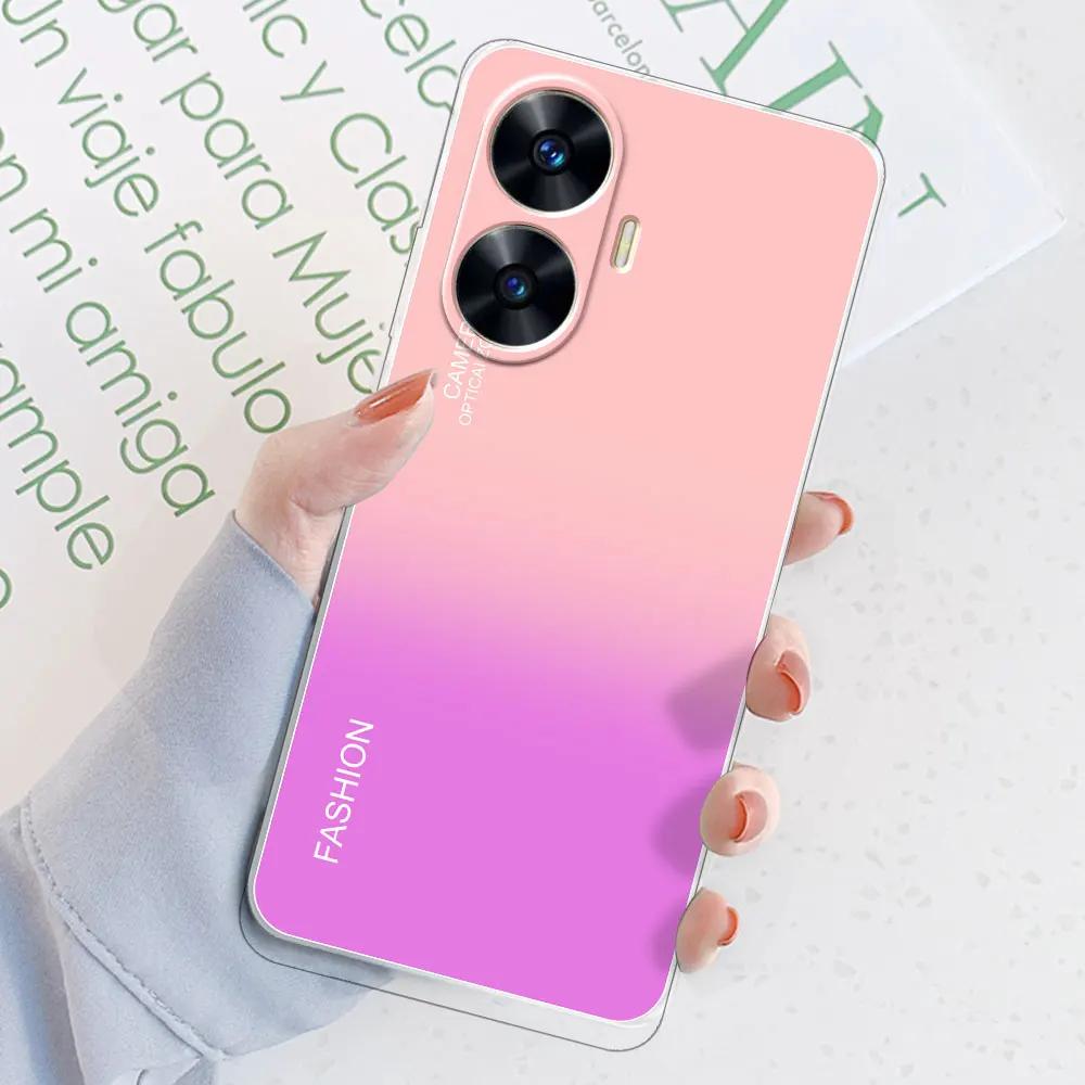 Чехол для Realme C55 6.72” Fundas Прозрачный Мягкий Силикон ТПУ Защитный Чехол для Телефона Для OPPO Realme C55 C 55 Чехол Бампер Оболочка Coque