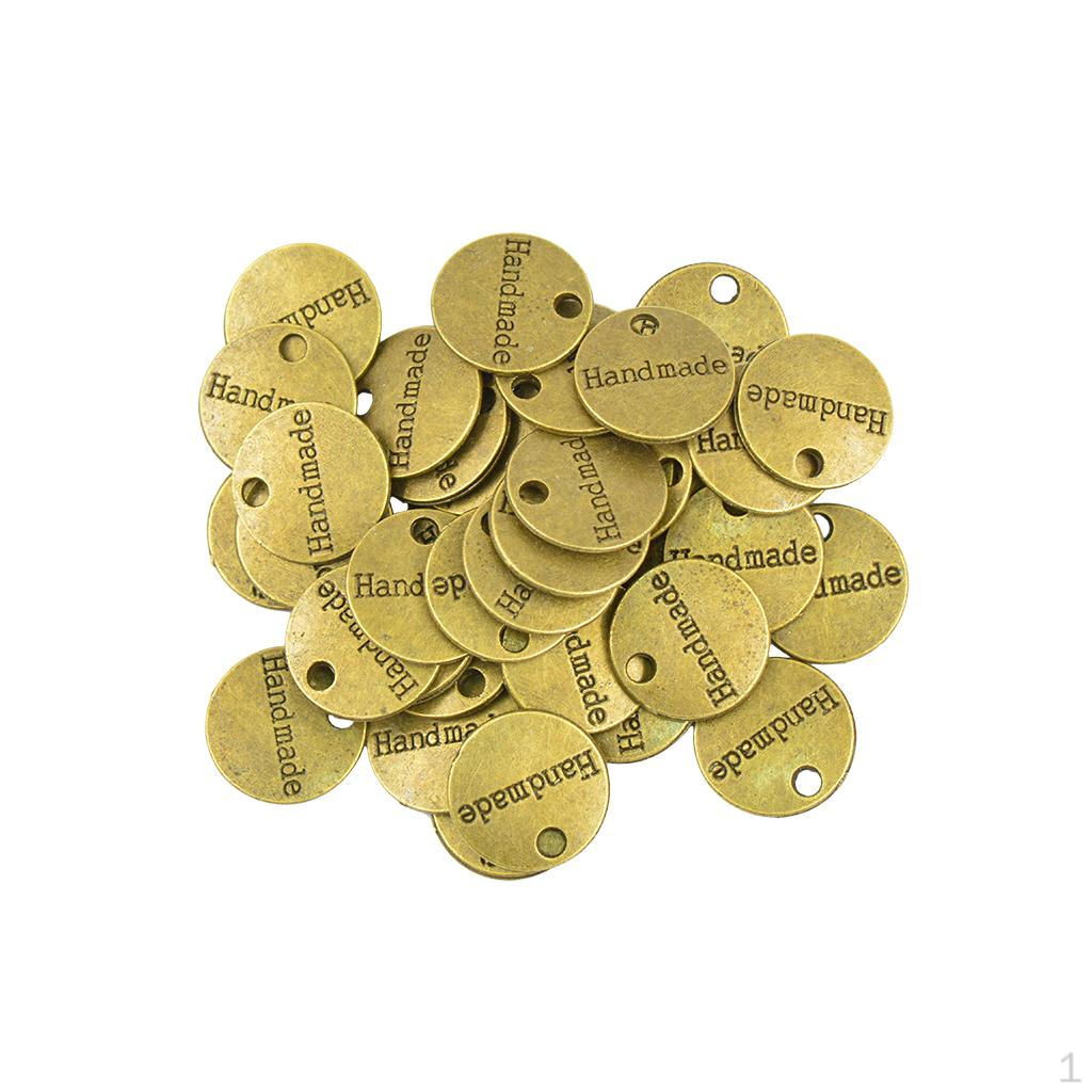 50шт круглые бирки ручной работы подвески DIY изготовление ювелирных изделий
