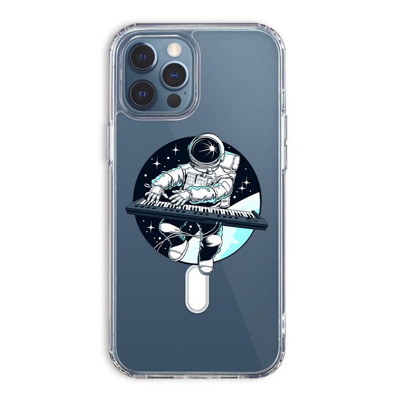 Чехол для мобильного телефона «Два в одном» с магнитом для iPhone 14, 12, 11, XR, Apple 15 Pro Max с крутым космическим игровым дизайном