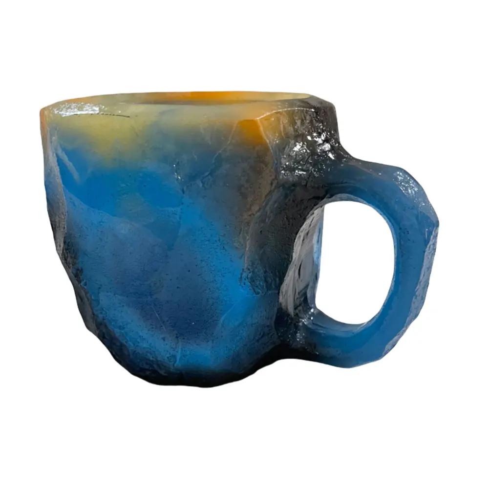 Imitation Mineral Crystal Coffee Mugs Elegant Imitation Mineral Cup Multi-use Imitation Mineral Crystal Mug for Milk Coffee Tea