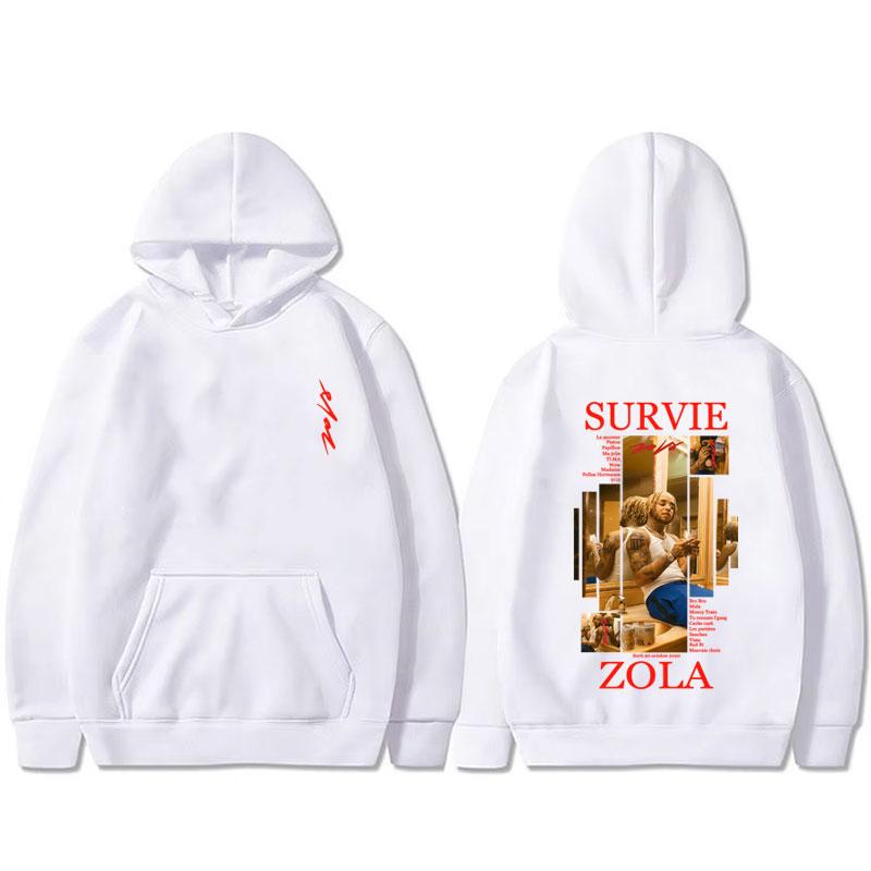 Мужская толстовка с капюшоном с принтом рэпера Zola Survie, повседневная, в стиле рок, хип-хоп, поп-мода, Y2K, теплая толстовка, одежда для осени и зимы, топ