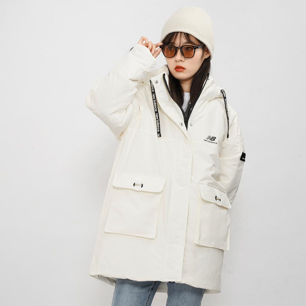 Women's New Balance Down Jackets Women's Ivory Detachable Hood Moderate Other