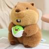 High-Quality Marmot Beaver Hug Food Animal Stuffed Toy Adorable Xmas Birthday Gift Cuddly Lifelike Groundhog Capybara Plush Gift