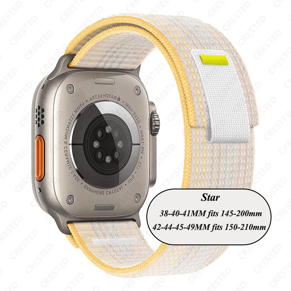 Ремешок Trail Loop для Apple Watch Ultra 2/Ultra 49 мм 45 мм 41 мм 44 мм 40 мм 42 мм 38 мм Нейлоновый ремешок iWatch для Apple Watch Series 9 8 7 6 SE 5 4 3 2 1