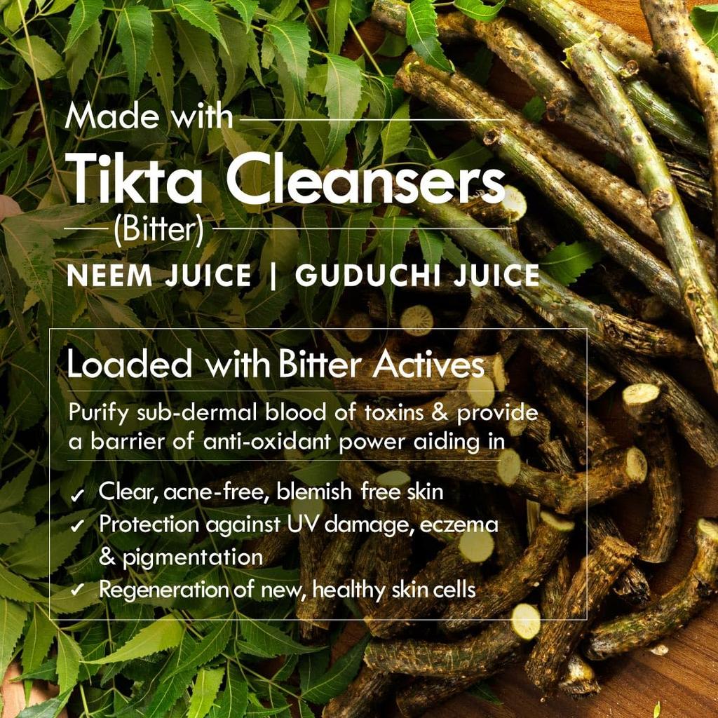 Nat Habit Neem Gel Face Wash For Oily Skin Acne, Pimple And Oil Control , Sulpahte Free Face Cleanser For Men & Women, (100 G)