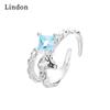 Классическое кольцо Lindon из медного сплава с цирконием, женские ювелирные изделия, свадебный подарок для вечеринки