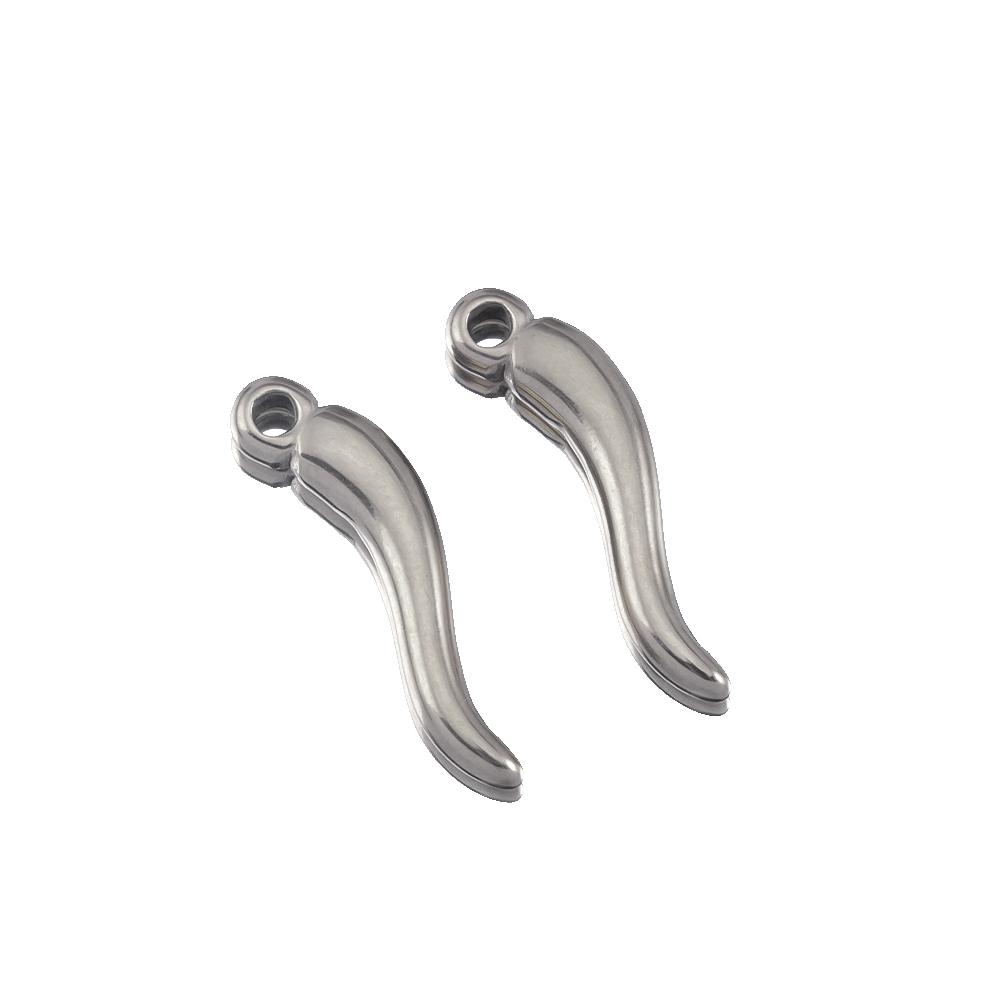 5pcs Stainless Steel Pepper Charms Simulated Vegetables Earrings Pendant for Necklaces DIY Jewelry Making Supplies 15mm 20mm