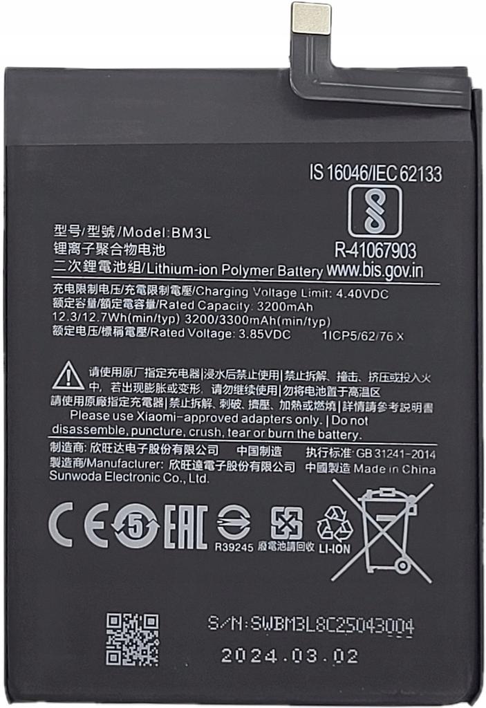 Nowa Bateria Do Xiaomi Bm3L Mi9 Mi 9 M1902F1G 3300 Mah