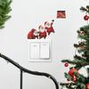 Мультяшный Санта-Клаус Домашний фон Выключатель Декоративные наклейки Дарит подарки