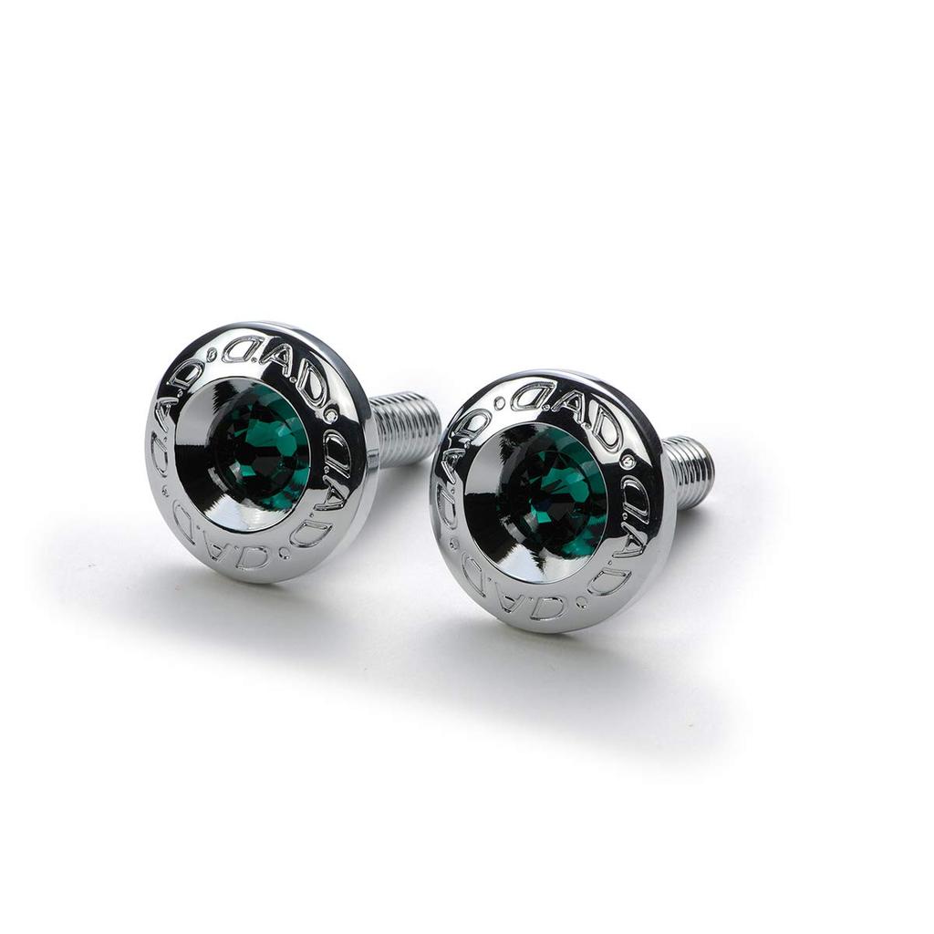 DAD Jewelry номерной знак эмблема II изумруд (2 куска) SB183-08