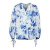 Boss Womens/Ladies Tie Dye V Neck Balloon Sleeve Blouse