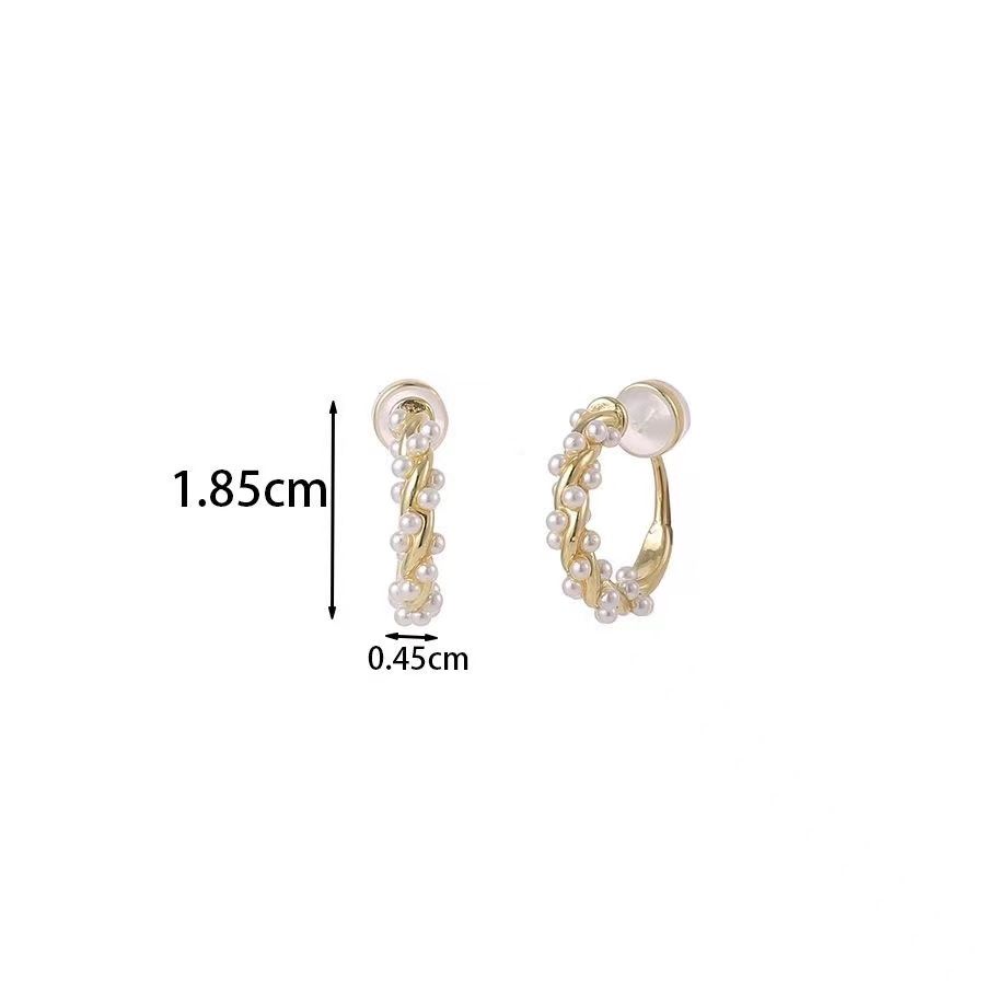 Серьги без проколов в ушах с имитацией жемчуга, закрученные зажимы для ушей, подарок на день матери