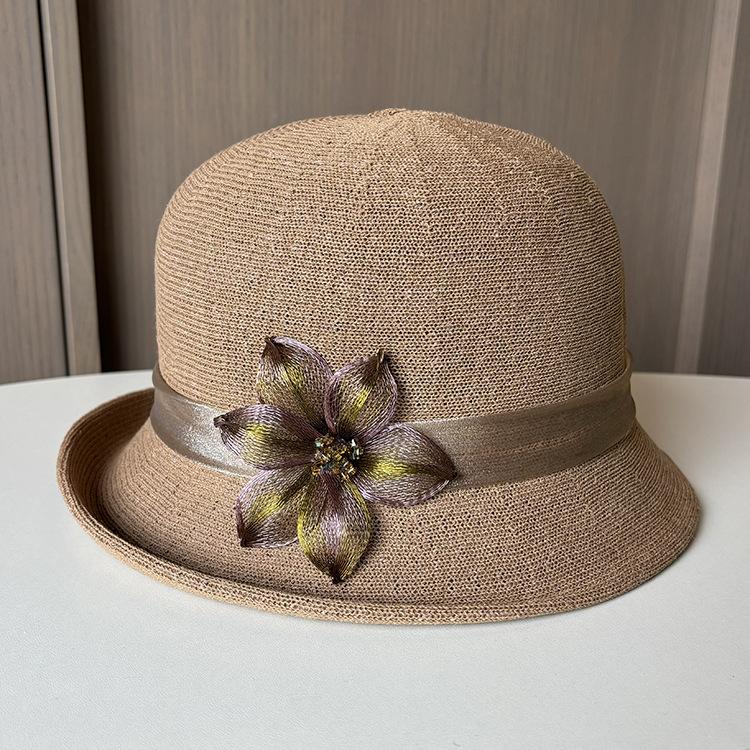French retro top hat women's spring summer hemming sun hat fashion versatile fisherman hat women's basin hat tide