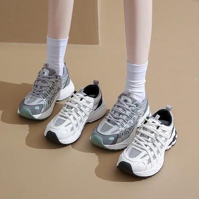 Новые папины кроссовки женские осенние студенческие спортивные беговые повседневные туфли на платформе с увеличением высоты