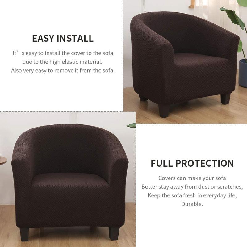 Новый дизайн, жаккардовый спандекс, клубная ванна, диван, кресло, чехол для сиденья, протектор, моющаяся мебель, чехол, простой в установке, декор для домашнего стула