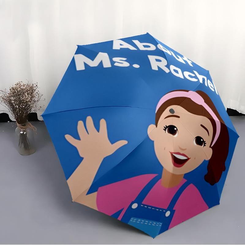 Ms Rachel Fashionable Automatic Opening/Closing Folding Umbrella. Portable and Foldable, Ideal for Gift, Travel, and Daily Use.
