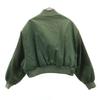 Zara Короткая летная куртка L-XL хаки Женская Б/У