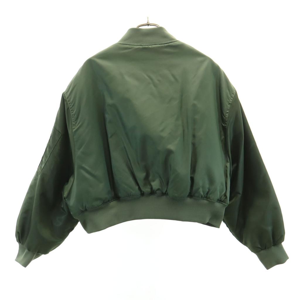 Zara Короткая летная куртка L-XL хаки Женская Б/У
