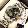 BINBOND Luxury Quartz Watch For Men Vintage Luminous Waterproof Chronograph Men's Watch Business Sport Fashion Casual Reloj+Box