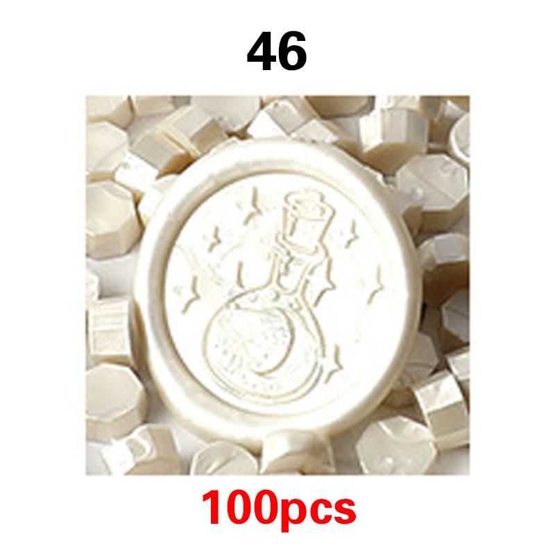 100PCS51Colors Wax Bean Envelope Invitation Letter Stamp Sealing Wax Special Mud Sealing Wax