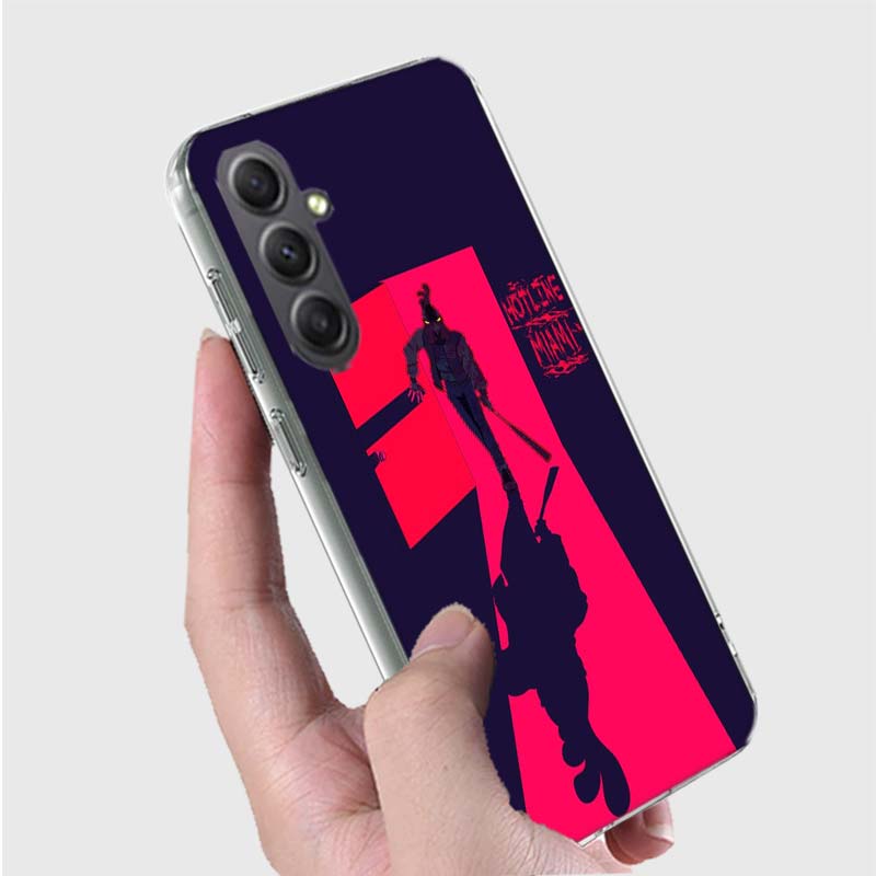 Game Hotline Miami Phone Case for Samsung A16 A26 A36 A56 A17 A37 A57 A07 A06 A02S A03 A04S A05S Galaxy Note 20 10 A50S A71 A51
