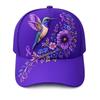 Adjustable Bird Garden Morning Hat Hummingbird Print Sun Hat Creative Baseball Hat  Sun Protection