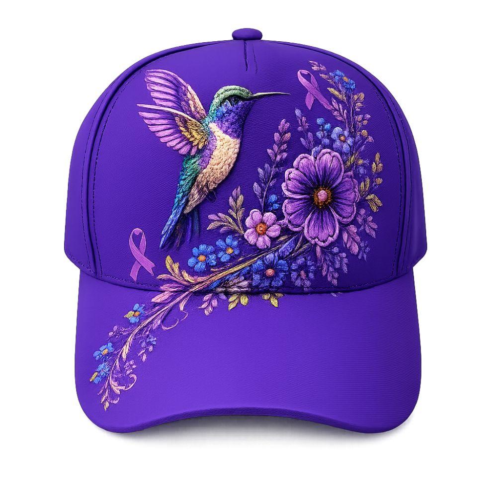 Adjustable Bird Garden Morning Hat Hummingbird Print Sun Hat Creative Baseball Hat Sun Protection